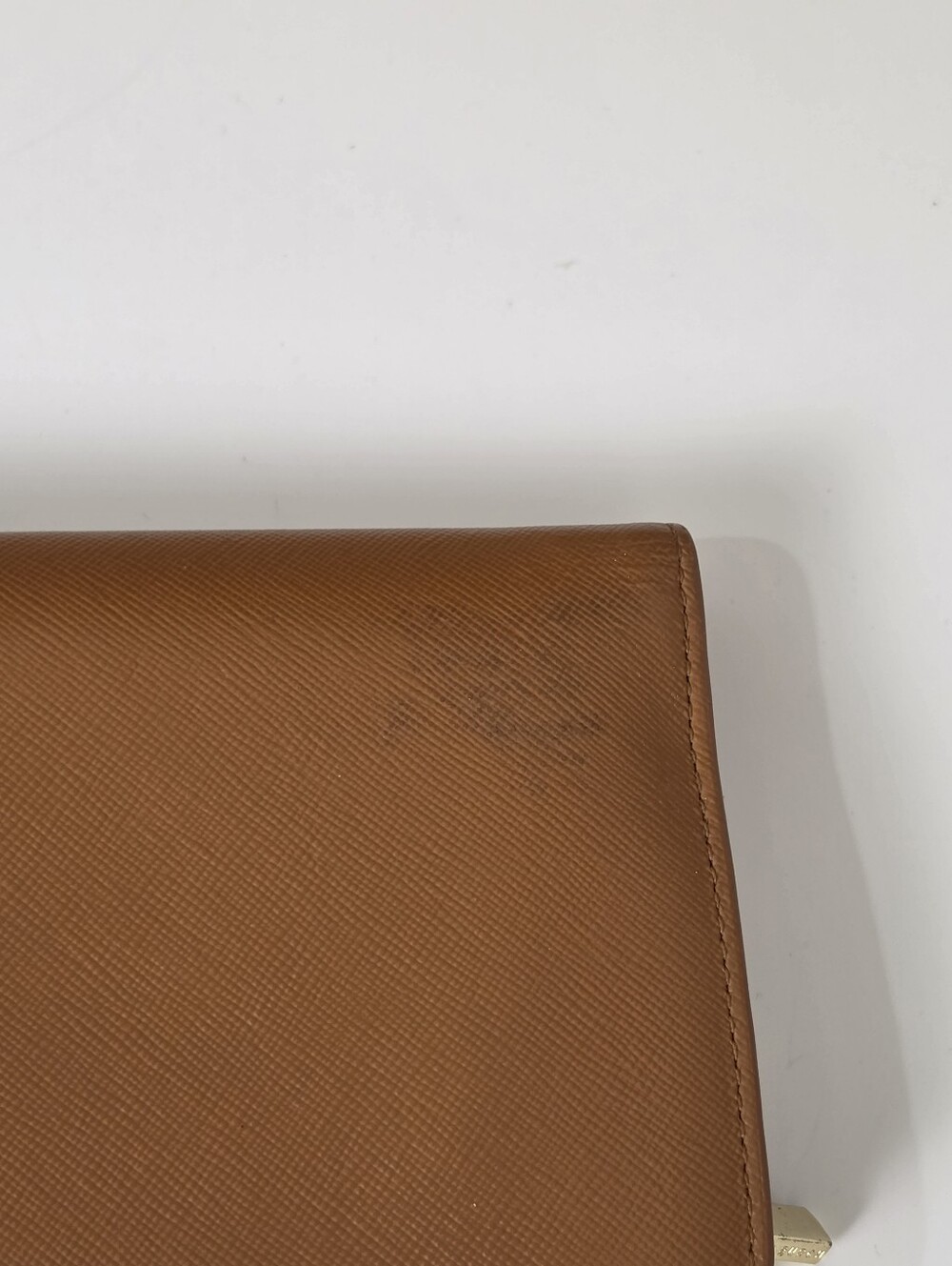 Tory Burch Saffiano Leather Continental Long Wallet / Clutch - Caramel Brown - Picture 15 of 16